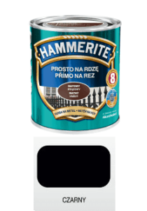 Hammerite Farba do metalu Czarny matowy 0,25 l