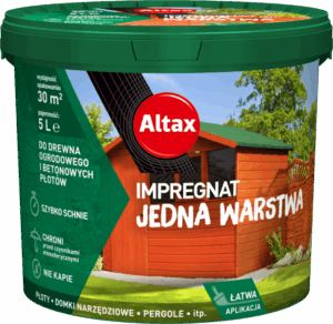 Impregnat do drewna betonu Altax Jedna Warstwa pinia 5l