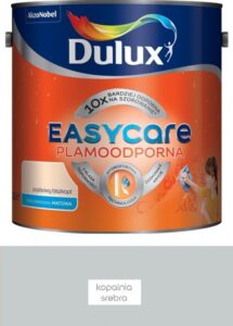 Farba plamoodporna do ścian Dulux EasyCare kopalnia srebra 2,5 l