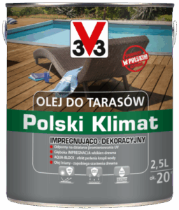Olej do tarasów V33 Polski Klimat dąb 1 l