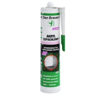 Silikon akryl szpachlowy Den Braven biały 300 ml