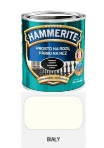 Farba do metalu na rdzę Hammerite półmat biały 2,5 l