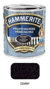 Hammerite Farba do metalu Czarny młotkowy 0,25 l