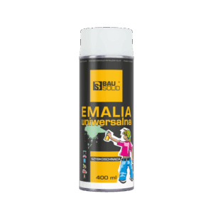 Emalia uniwersalna biała matowa Bausolid 400ml RAL9003