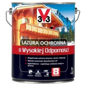 Lazura ochronna wysoka odporność V33 bezbarwny 5l