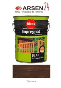 Impregnat dekoracyjny do drewna Altax brązowy 4,5 l