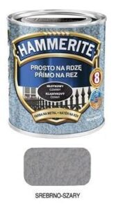 Hammerite Farba do metalu Srebrnoszary młotkowy 0,7 l