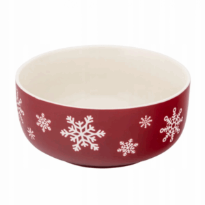 Miska porcelanowa śnieżynki 850 ml Zimowe marzenia 14 cm