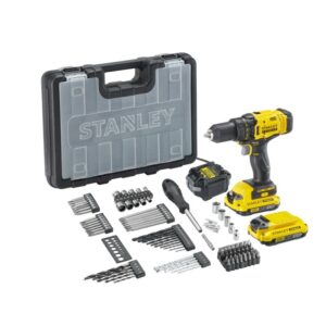 STANLEY Wkrętarka akumulatorowa 18V 2x 2Ah akcesoria 100el. V20 SFMCD700D2A