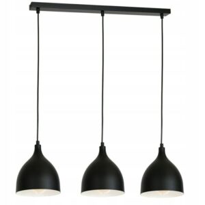 Lampa wisząca sufitowa loft ALUMI 3 żyrandol x3 E27 czarna
