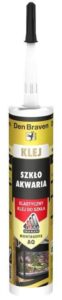 Silikon do szkła, akwarium Den Braven Montagefix AQ bezbarwny 300 ml
