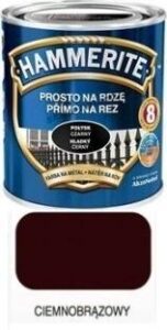 Hammerite Farba do metalu Ciemnobrązowy połysk  0,25 l